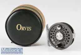 Orvis Battenkill #3/4 trout fly reel alloy foot, counter balance weight, quick release drum, in as