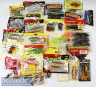 Quantity of modern lure and baits including fish snax, sculpin, slow sinking wildeye, 6” salty