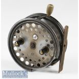 Hardy Bros Alnwick The Silex No.2 alloy 4” bait casting reel c1920s – stamped pat No. 2206 -