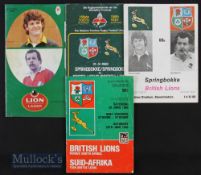 1980 British & I Lions in S Africa Test Rugby Programmes (4): All four tests from a very tight
