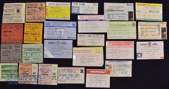 Selection of football match tickets to include 1963/64 FAC s/f Manchester Utd v WHU (torn edge