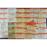 Collection of Crewe Alexandra home football tickets 1997-2014 (50); away tickets 1992-2007 (35),