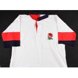 England 1990s Rugby Jersey: Believed to be Ben Clarke’s replacement issue, size 46” Cotton Traders