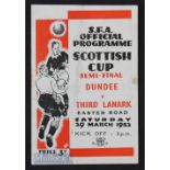 1951/52 Scottish cup semi-final Third Lanark v Dundee at Easter Road. Fair-good.