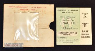 1966 World Cup Final match ticket July 30 England v West Germany c/w original official season ticket
