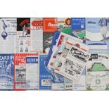 1954/55 Selection of Blackpool away league match programmes to include Sunderland, Aston Villa,