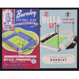 1960/61 Football League Cup semi-finals Aston Villa v Burnley and reverse fixture Burnley v Aston