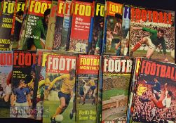 Selection of 1960s/70s Football Monthly, Goal and Shoot football magazines to include Football