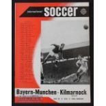 1960 American Soccer League Bayern Munich v Kilmarnock 25 May in New York. Good.