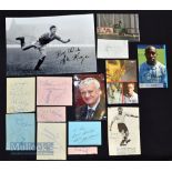 Selection of Assorted Football Autographs to include Bobby Robson, Nat Lofthouse, Tony Book, Mike