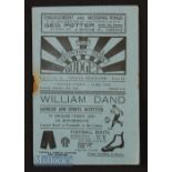 1934/35 Carlisle Utd v York City Div. 3 (N) 15 December 1934 staple removed leaving rusting marks,