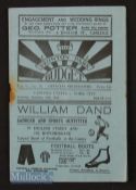 1934/35 Carlisle Utd v York City Div. 3 (N) 15 December 1934 staple removed leaving rusting marks,