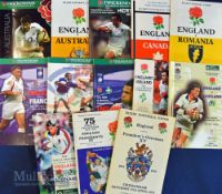 England Home Rugby Programme Selection (13): Interesting wide choice: v Pres Overseas XV (