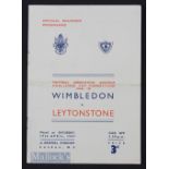 1947 FA Amateur Cup Final Wimbledon v Leytonstone at Arsenal 19 April 1947. Slight crease