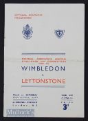 1947 FA Amateur Cup Final Wimbledon v Leytonstone at Arsenal 19 April 1947. Slight crease