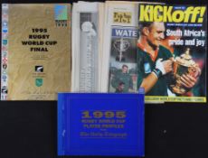 RWC 1995 Rugby Final Programme etc (6): The huge programme from a huge match, Mandela & Pienaar’s