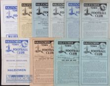 Selection of Halesowen home match programmes 1947/48 Kettering Town 1952/53 Nuneaton Borough (ph)
