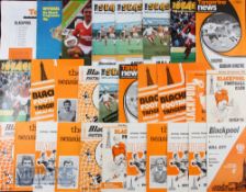 Selection of Blackpool home match programmes to include 1958/59 Hearts 1959/60 Venlo (Holland)