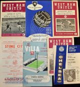 Football League cup finals 1964/65 Chelsea v Leicester City, 1965/66 WHU v WBA; FLC semi-finals