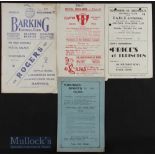 Selection of pre-war non-league cup matches to include 1935/36 Clapton v Harwich & Parkeston (FAAC),