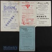 Selection of pre-war non-league cup matches to include 1935/36 Clapton v Harwich & Parkeston (FAAC),