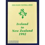 Irish Tour Brochure for trip to NZ 1992: 24pp glossy covered pics, pen pics, past stats and