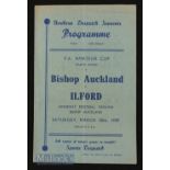 1938/39 FA Amateur Cup 4th round Bishop Auckland v Ilford at the Kingsway ground 18 March 1939 &