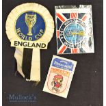 1966 World Cup memorabilia (to include England rosette (white and black with centre in black/gold