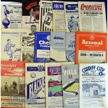 1953/54 Wolverhampton Wanderers Championship season away match programmes to include Manchester Utd,