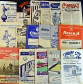 1953/54 Wolverhampton Wanderers Championship season away match programmes to include Manchester Utd,