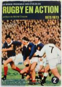 1972-3 French Rugby Sticker Book: Bright clean sticker album in Panini style by A C Educatif, partly