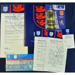 2002 FA Cup Final at Cardiff, Arsenal v Chelsea, full hospitality pack consisting of menu, booked