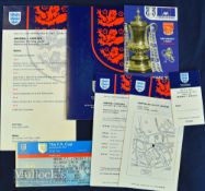 2002 FA Cup Final at Cardiff, Arsenal v Chelsea, full hospitality pack consisting of menu, booked