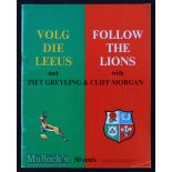 1974 Invincible British Lions Rugby Preview Brochure: ‘Follow the Lions’: Cliff Morgan and Piet