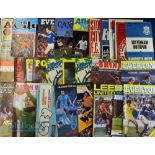 Collection of Manchester Utd away football programmes from 1959 to 1991 with 1973/74 QPR (George