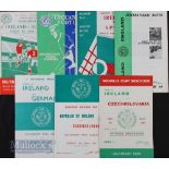 Selection of Republic of Ireland match programmes 1962 Austria, 1963 Scotland, 1964 Spain (EC),