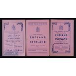 Pre-war England v Scotland amateur international match programmes at Dulwich Hamlet 1935, 1937,