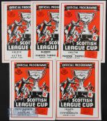 Scottish league cup semi-finals 1956/57 Celtic v Clyde, Dundee v Partick Thistle, 1958/59 Celtic v