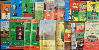 Selection of big match programmes to include FA Cup finals 1963, 1970, 1970 replay, 1971, 1972,