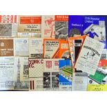 1969/70 Crewe Alexandra away football programmes to include league (23) and FAC Doncaster & FLC