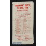 1936/37 Northfleet Utd v Aylesford PM, Kent League 26 March. Gatefold type, small tears, uneven
