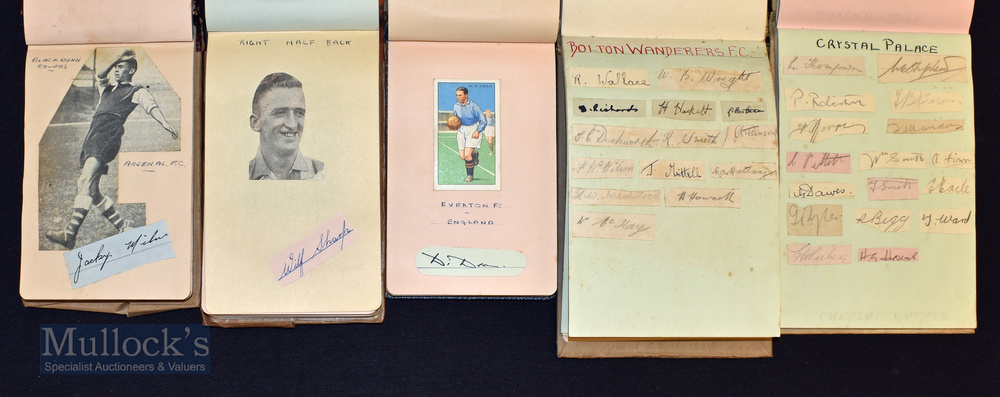 Interesting Selection of Early 1930s Football Autographs within 5 various albums including a wide - Image 2 of 3