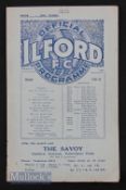 1934/35 Essex Senior Cup Final at Ilford 6 April 1935 Harwich & Parkeston v Leyton, 4 pager has team
