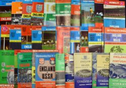 Collection of England home international football programmes 1961 Portugal, 1963 Wales (schools),