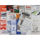 1952/53 Selection of Blackpool away league match programmes to include Bolton Wanderers, Sheffield