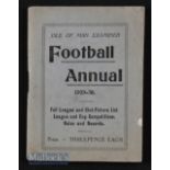 1929/30 Isle of Man FA handbook full of stats, general information, club details and fixtures, 104