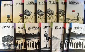 The Blizzard Football Quarterly Magazines complete run from issues zero to 33 with 34 in total, most