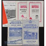 Selection of Sheffield County Cup semi-finals 1951 Sheffield Wednesday v Sheffield Utd 1952 1954/