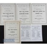 Selection of West Ham Utd home match programmes 1953 v Tottenham Hotspur Football Combination Cup