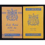 1953/54 Leeds Utd v Tottenham Hotspur (FAC), 1954/55 Leeds Utd v Blackpool 29 January 1955 (f) (2)